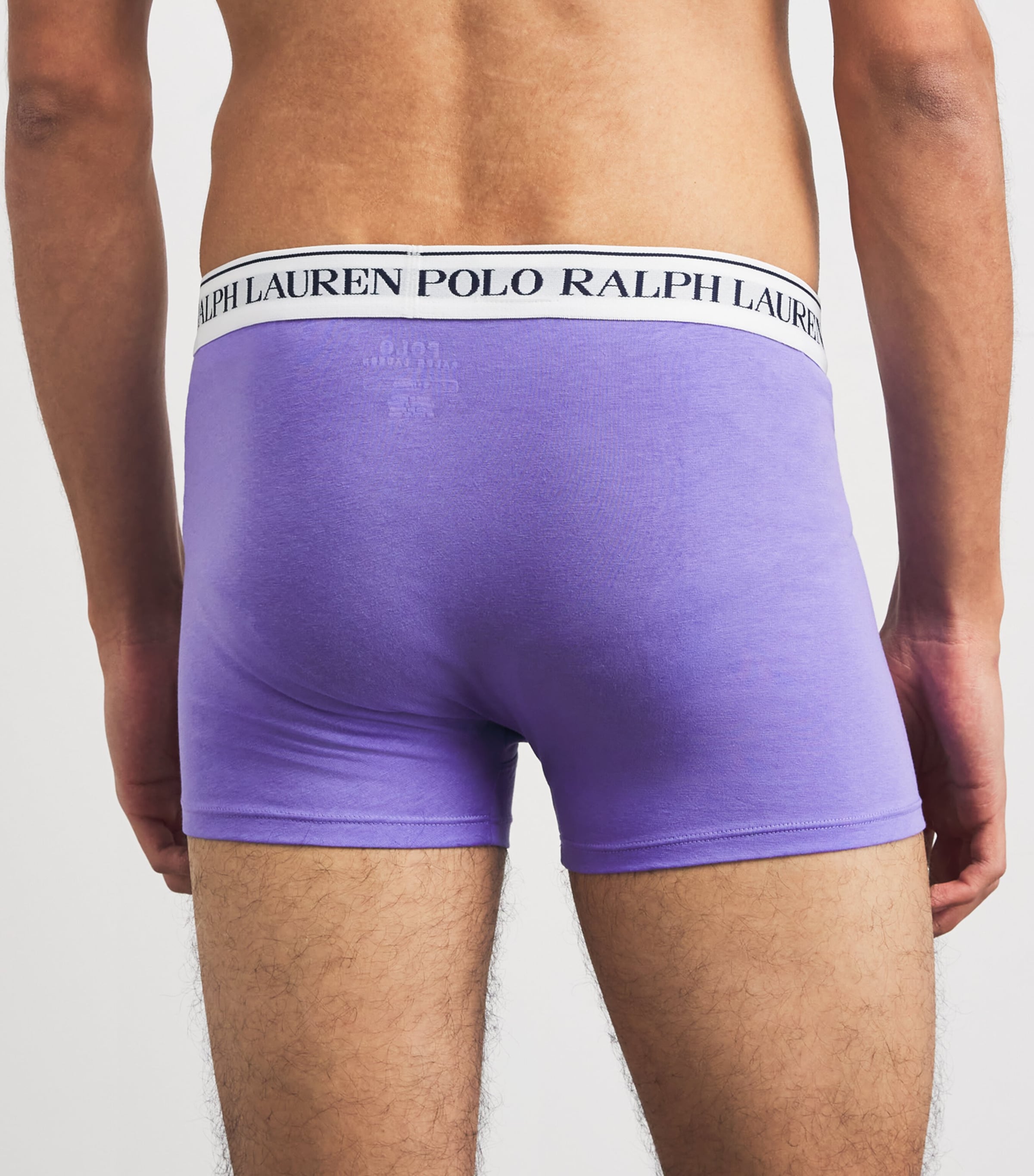 Stretch-Cotton Classic Trunks (Pack of 3) PRPL/BRD/BLU/PNK/NVY Image 3