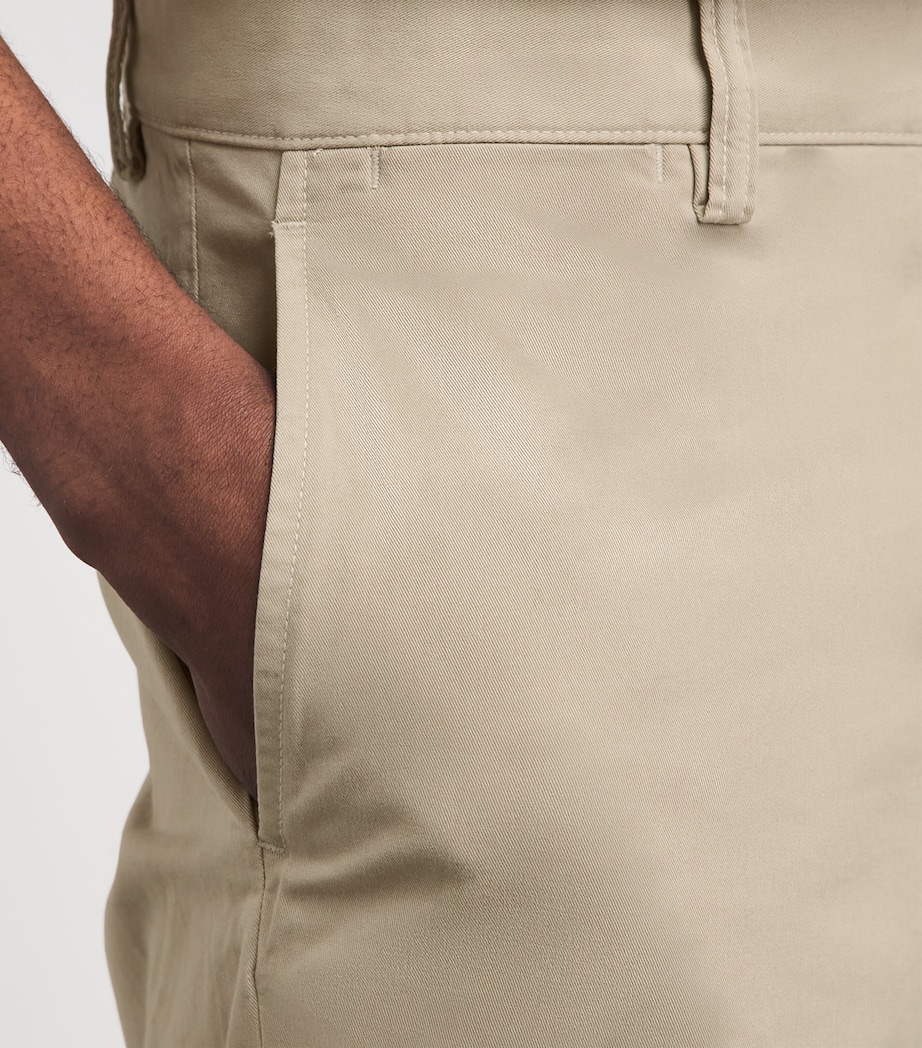 Polo Ralph Lauren Mens Stretch-Cotton Bedford Shorts Khaki Tan Image 3