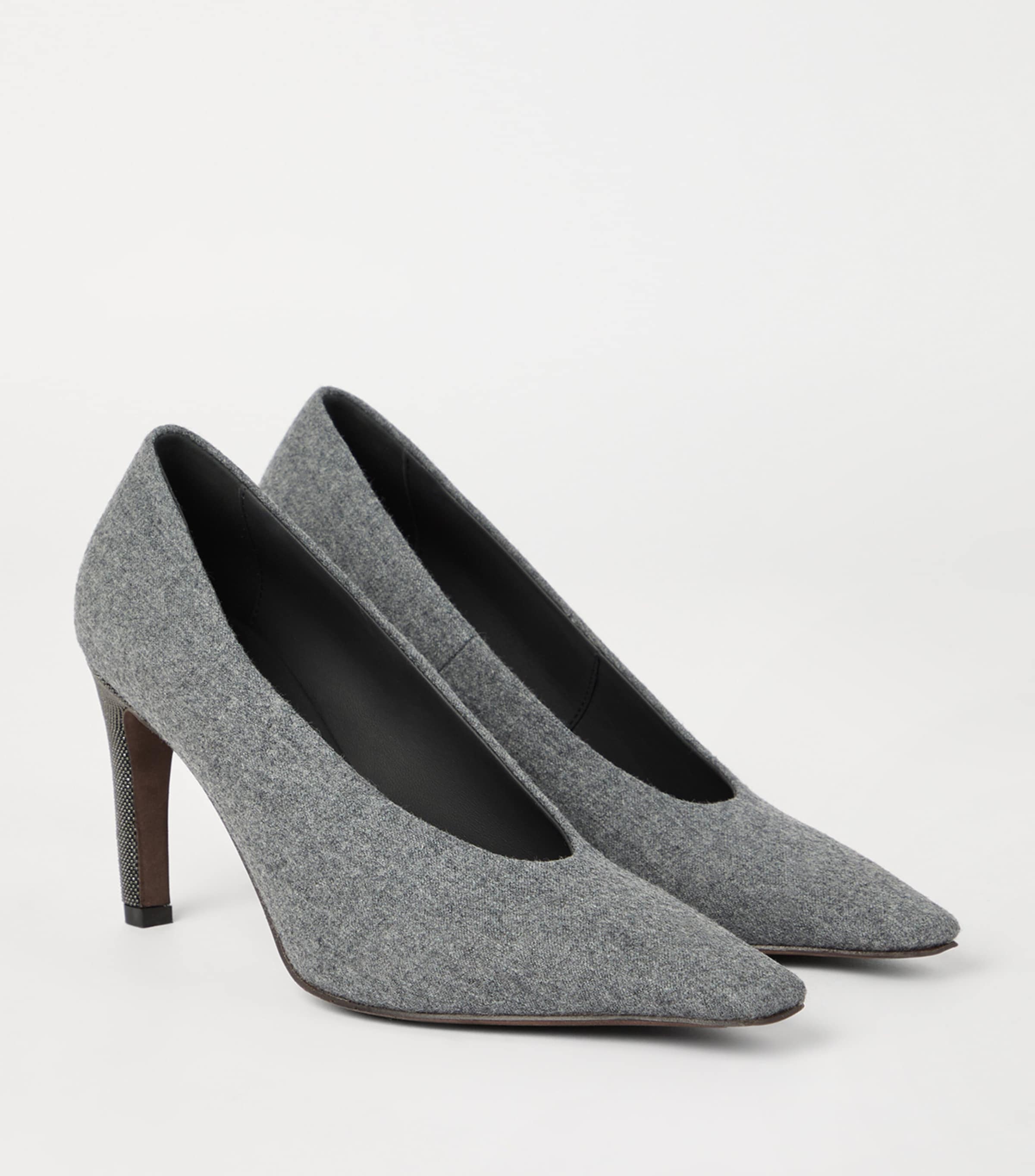 Water-Resistant Virgin Wool Pumps 85 C003 Image 3