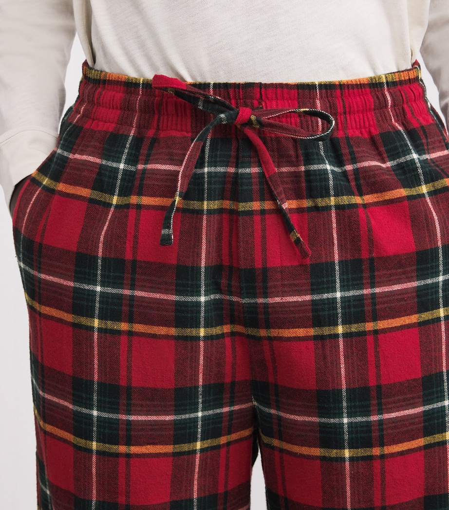 Flannel Tartan Pyjama Trousers BRICK HOLIDAY PLAID Image 6