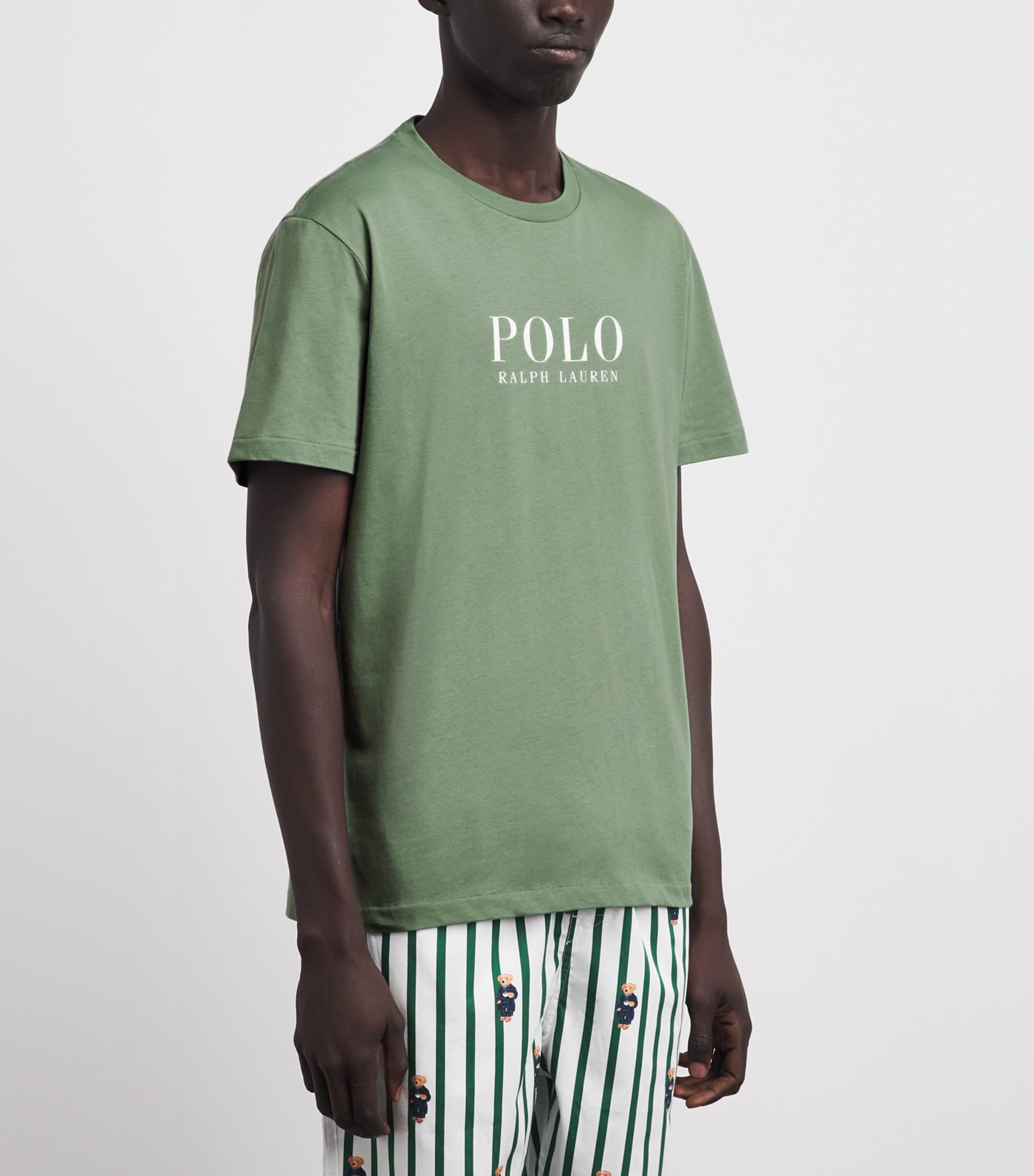 Polo Ralph Lauren Mens Cotton Logo Pyjama T-Shirt Fatigue Image 4