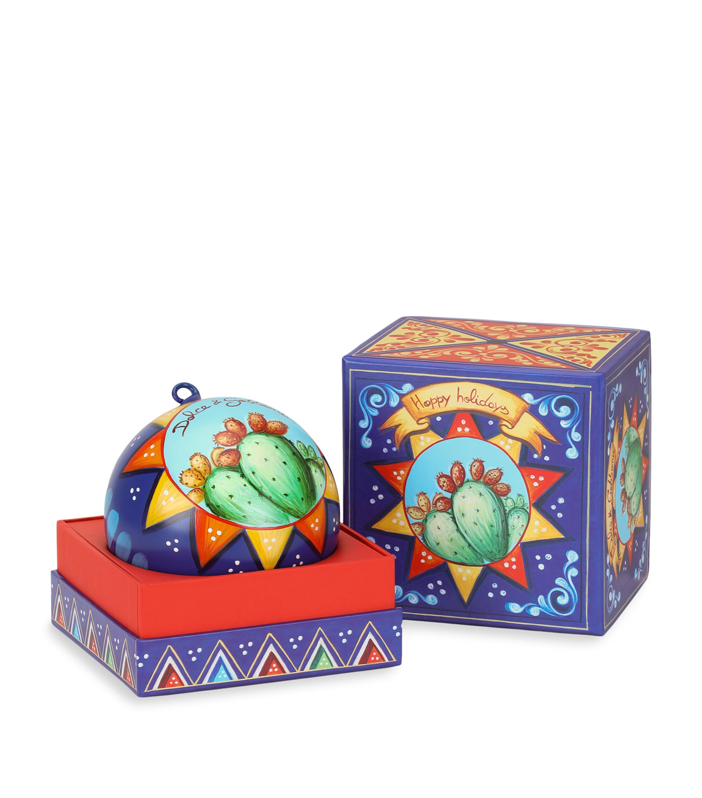 Hand-Painted Carretto Siciliano Bauble UC030-FICHI Image 2