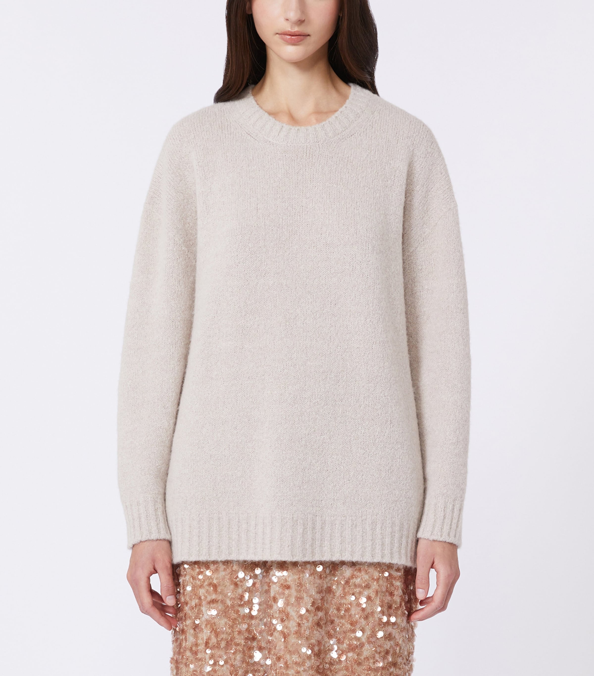 Crew-Neck Sweater SAND Image 3