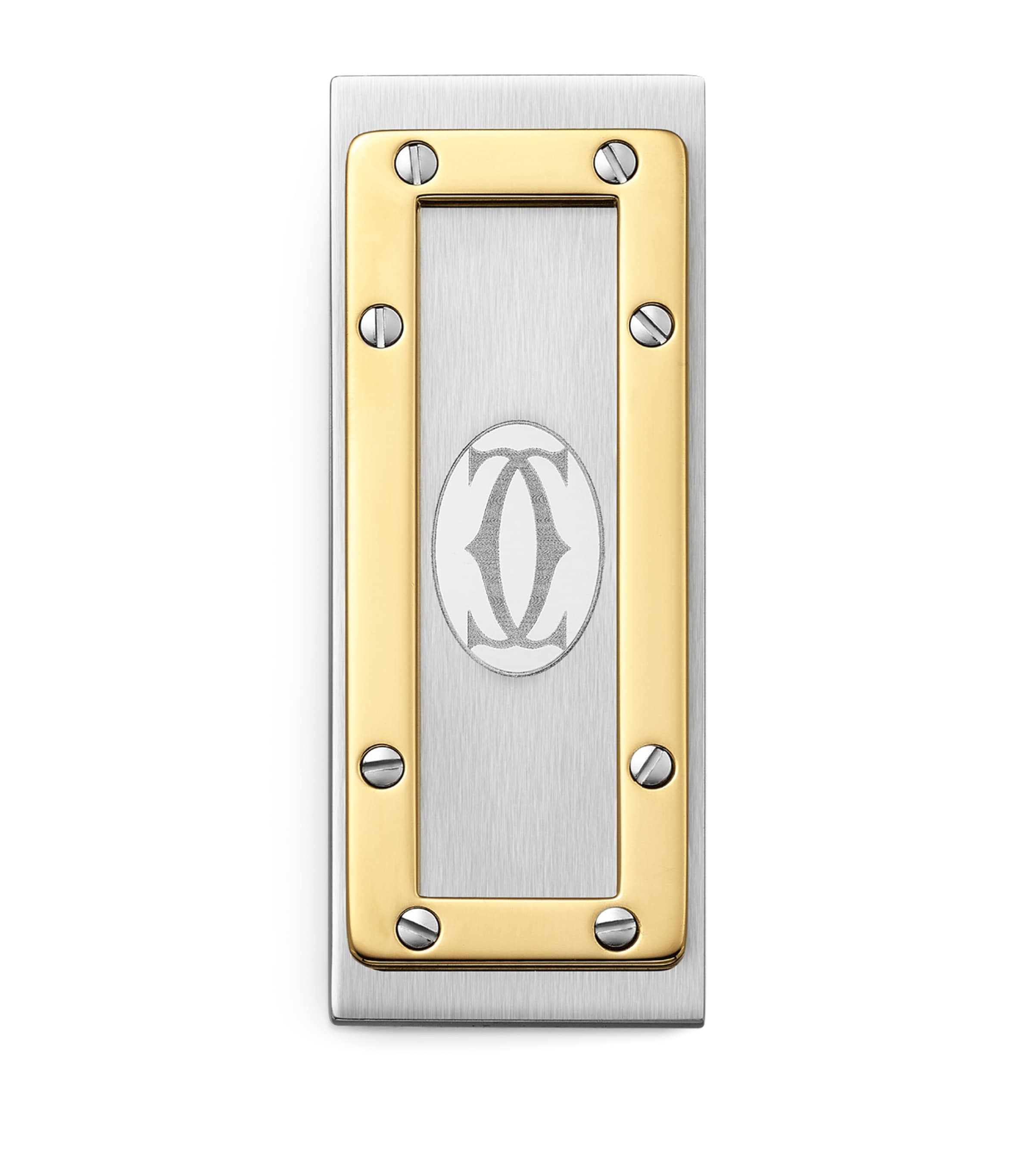 Cartier Sterling Silver 925 Logo Money Clip (X21)