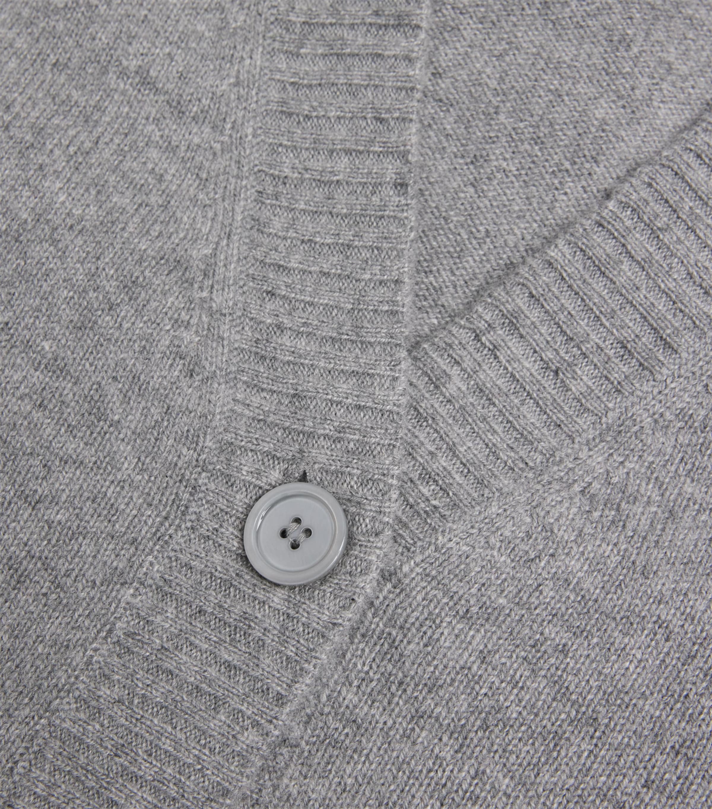 Virgin Wool Cardigan MEDIUM GREY Image 5