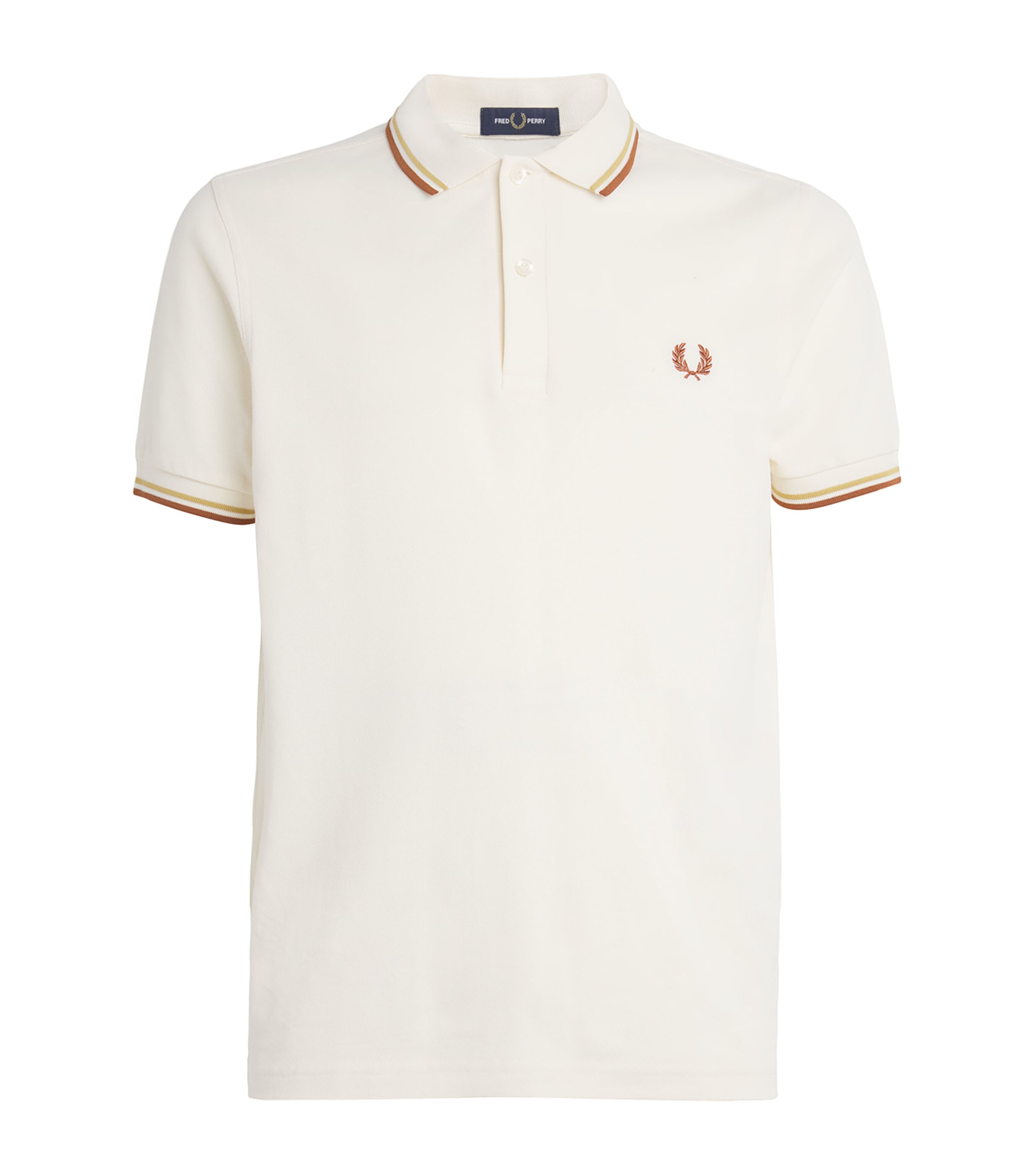 Fred Perry Twin Tipped Polo Shirt In Ivory