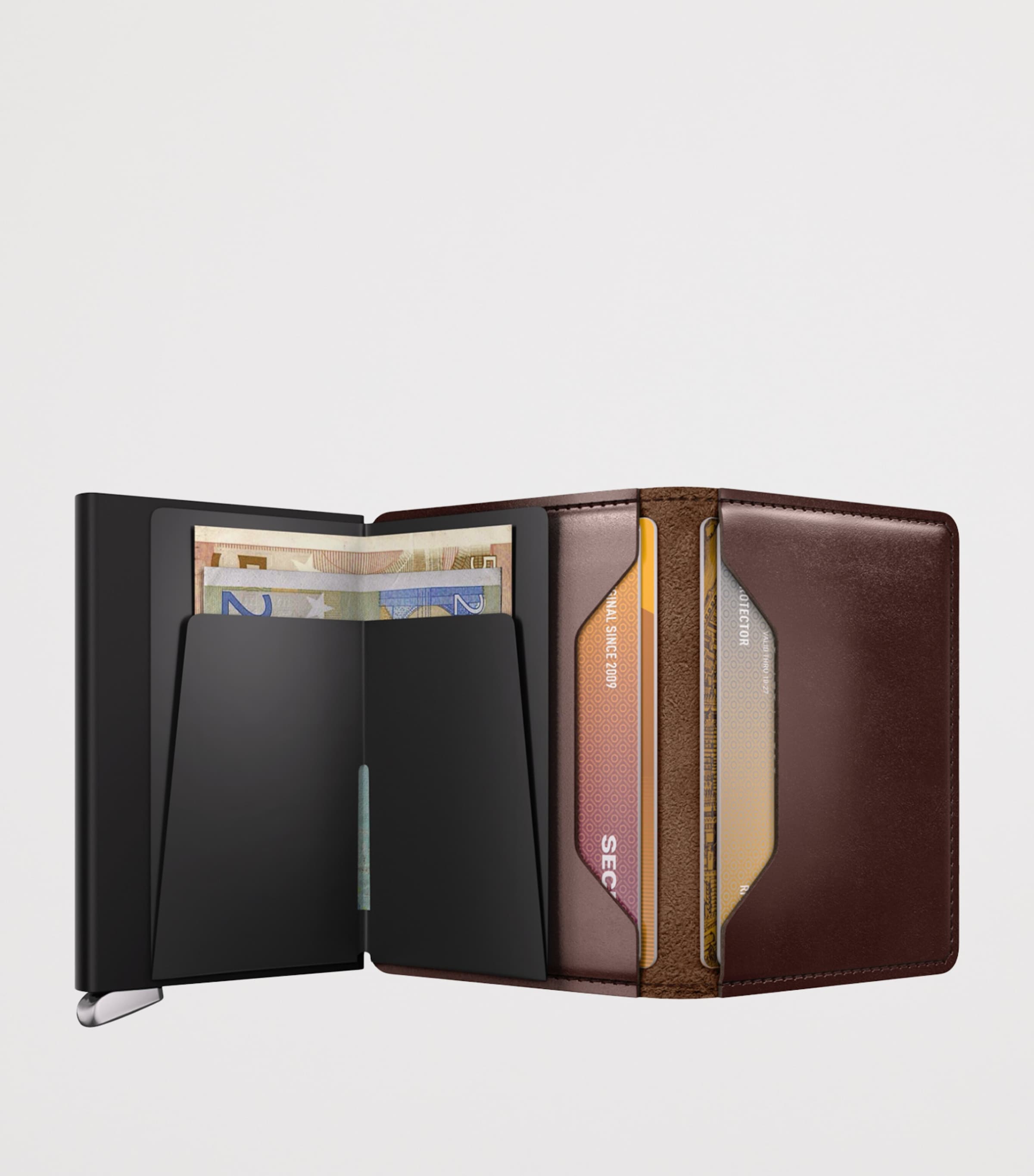 Leather Slimwallet DARK BROWN Image 4