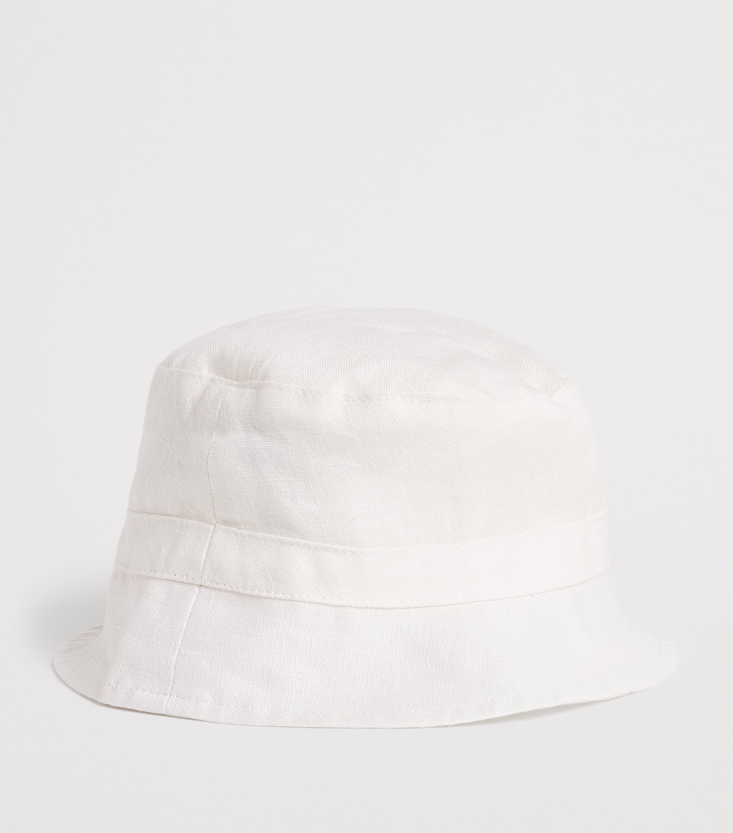 Linen Bob Bucket Hat 1BLANC Image 2