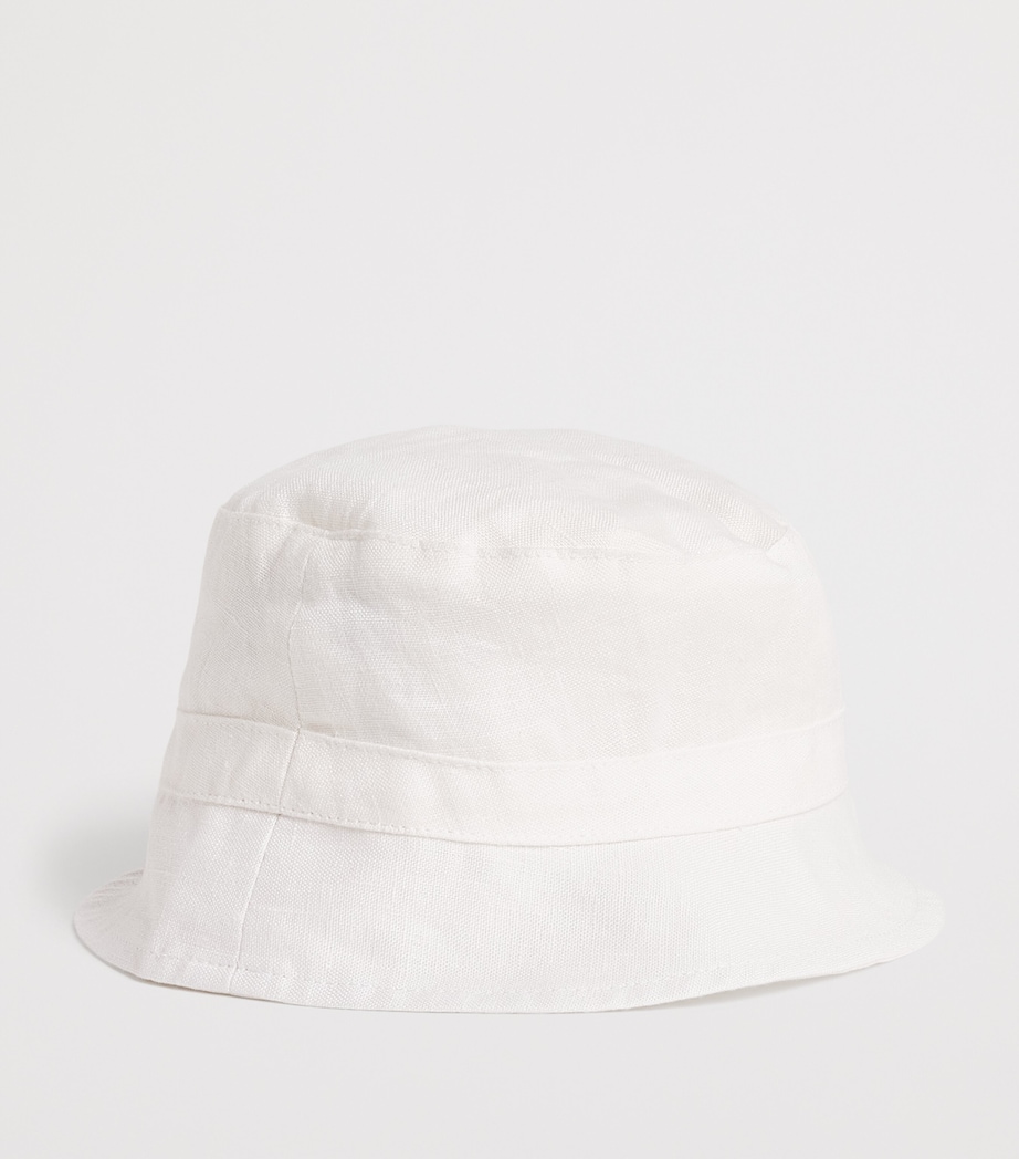 Linen Bob Bucket Hat 1BLANC Image 2