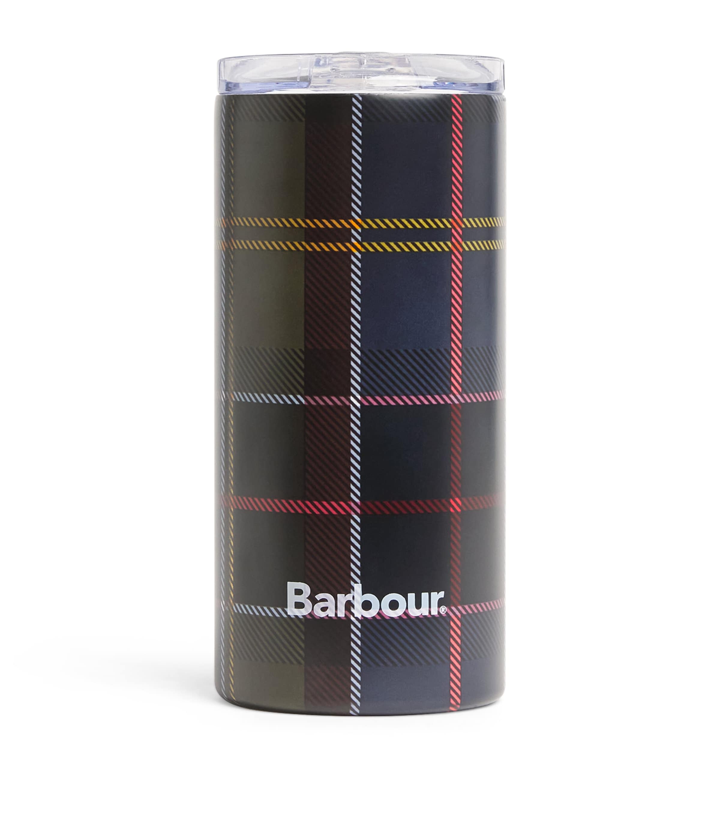 Barbour Tartan Print Travel Cup In Multi