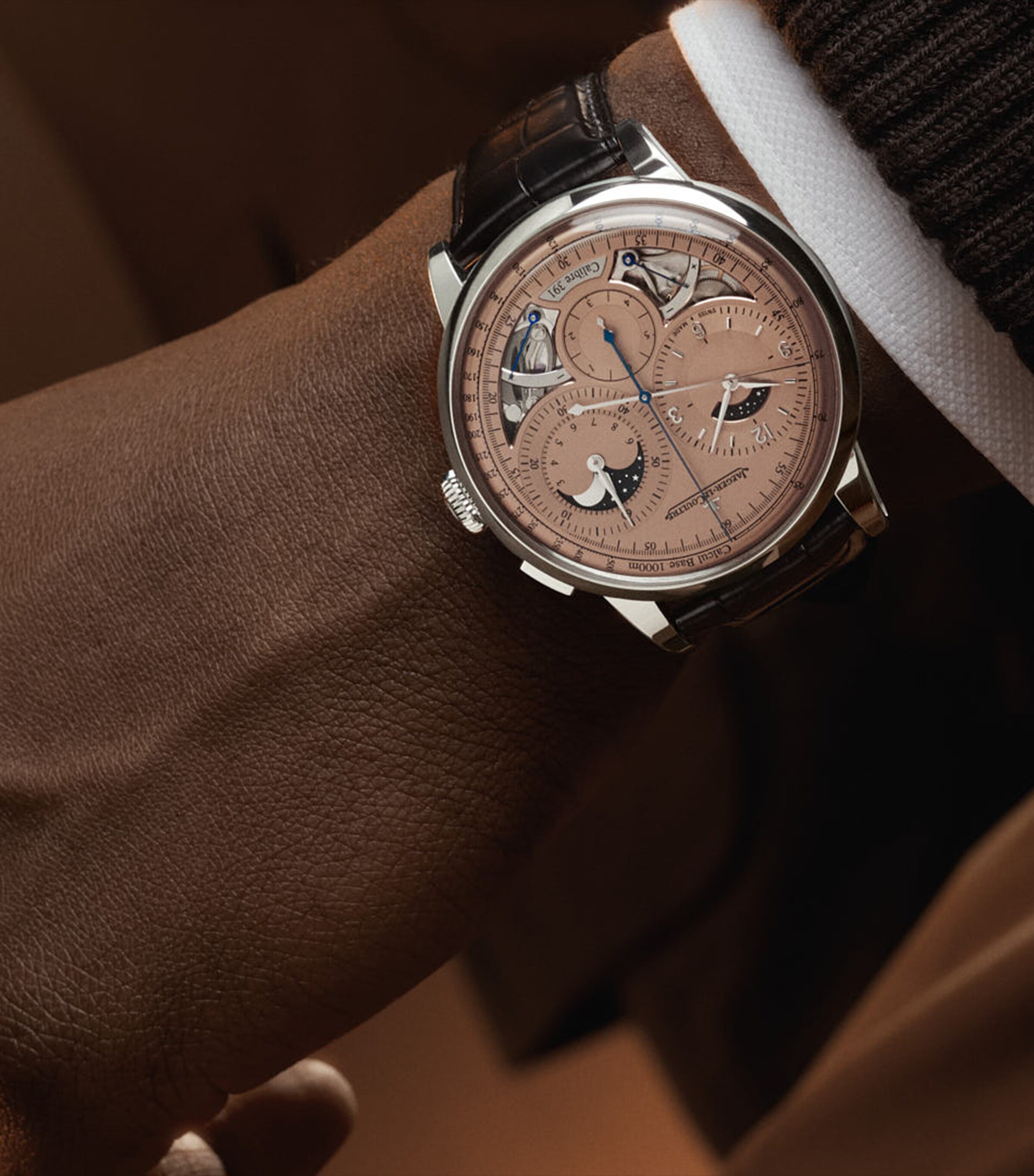 Jaeger-LeCoultre Platinum Duometre Chronograph Moon Watch 42.5mm Platinum Image 4