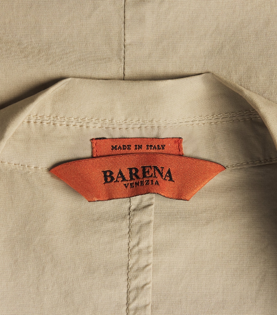 Barena Mens Stretch-Cotton Borgo Jacket Beige Image 6