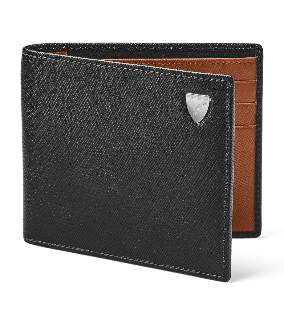 Leather Bi-Fold Wallet BLACK Image 4