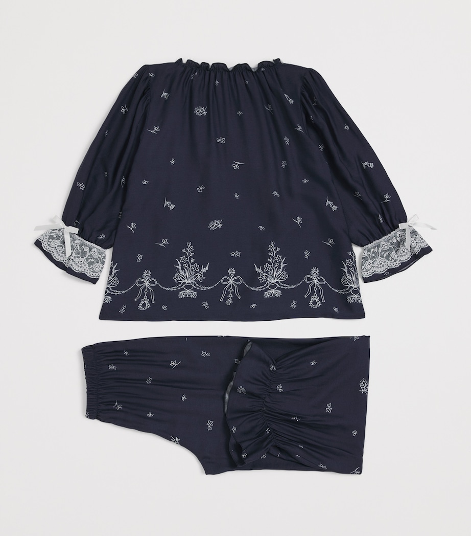 Jersey Printed Grace Pyjama Set (2-12 Years) NAVY Image 2