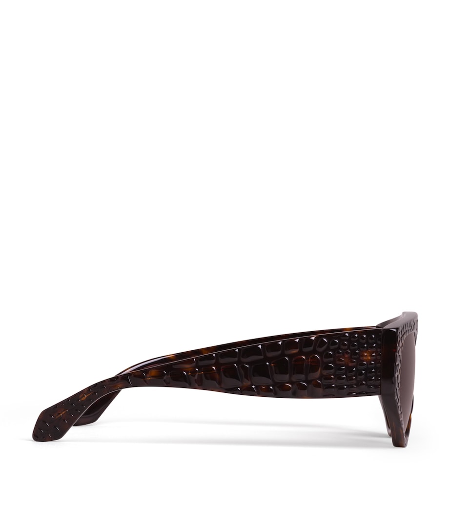 Alaïa Acetate Aviator Mask Sunglasses Havane Image 3