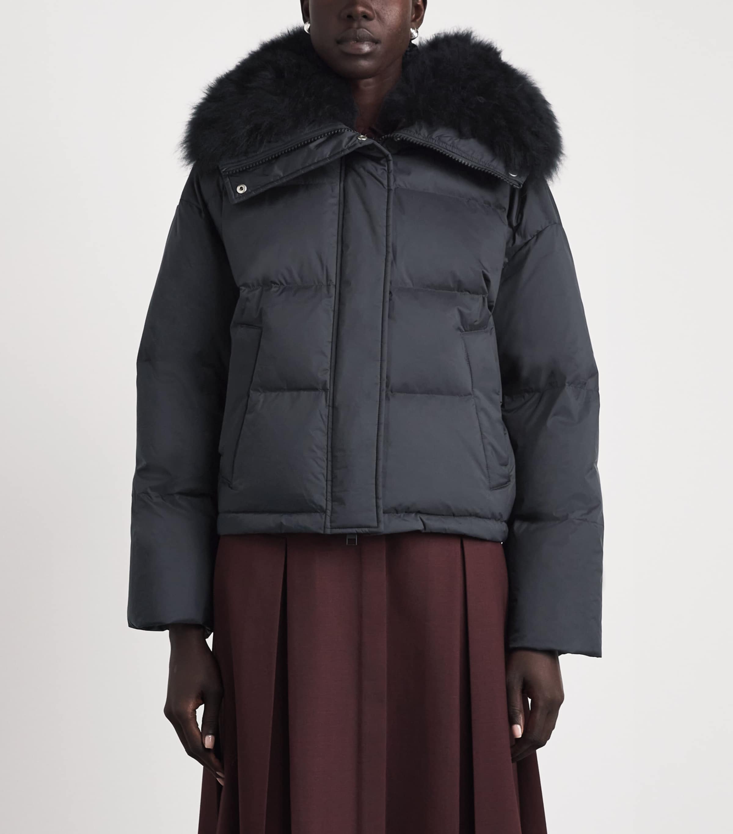 Yves Salomon Womens Down Technical Puffer Jacket Image 4