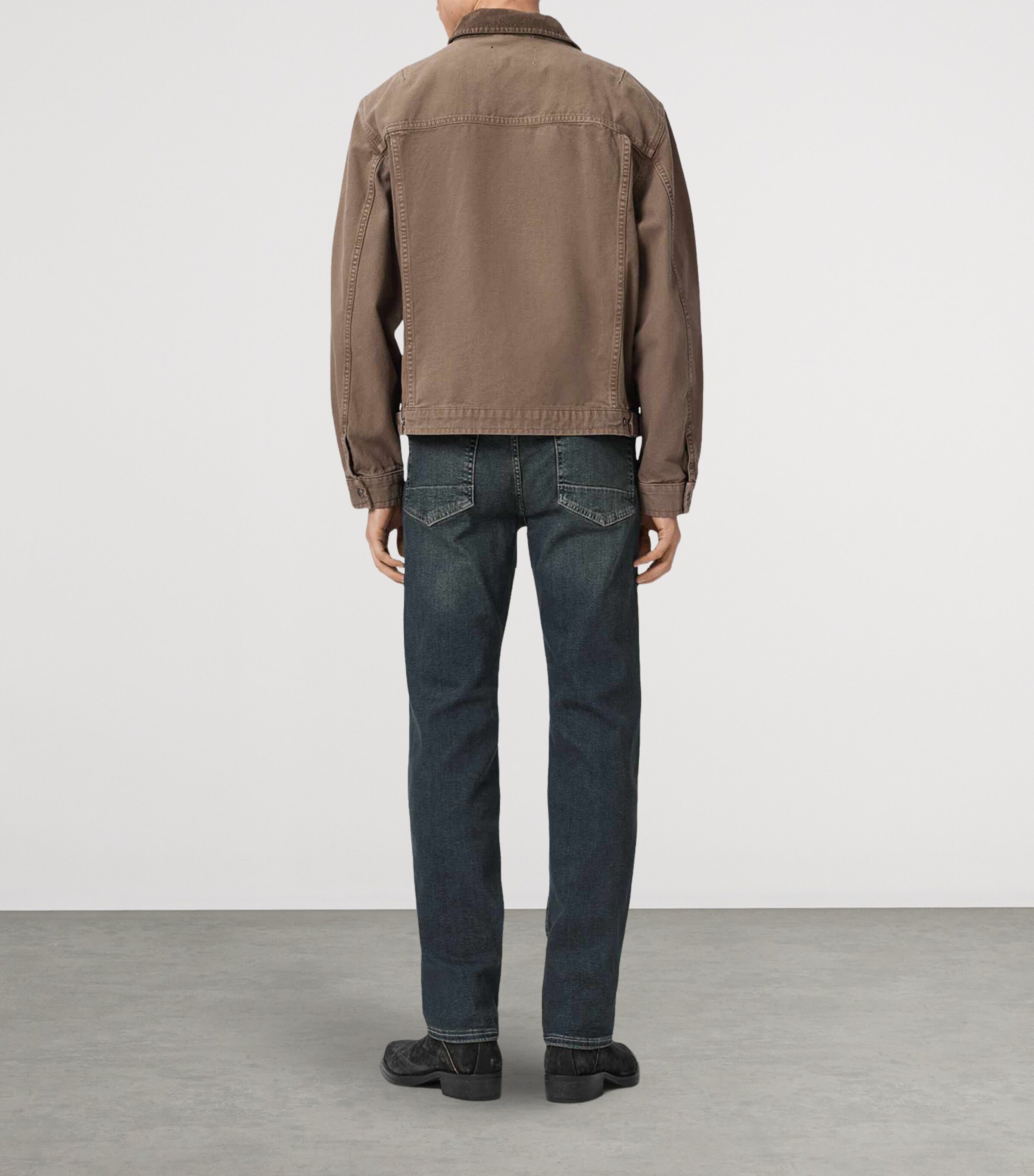 AllSaints Mens Sid Ultra Comfort Jeans Tinted Indigo Image 6