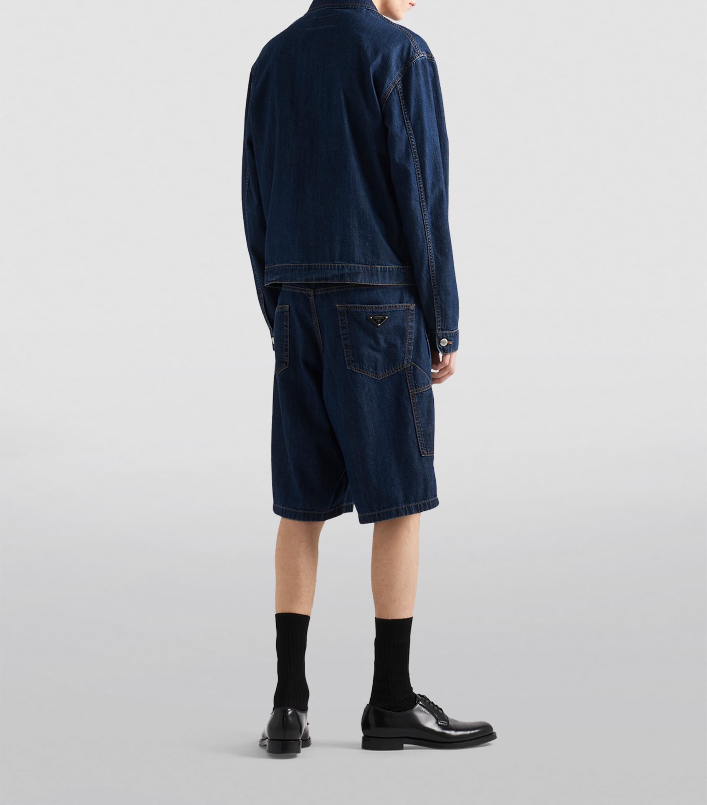 Logo-Plaque Denim Jacket F0008 Image 3