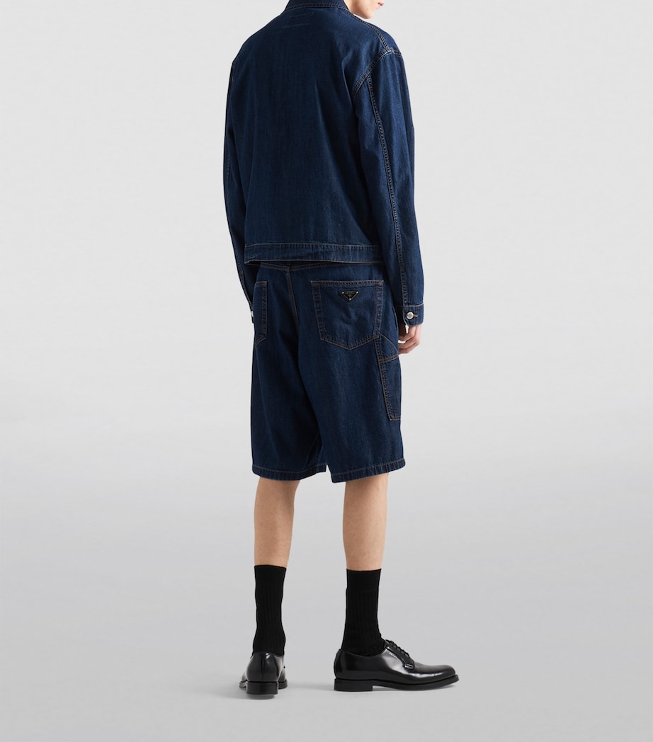 Logo-Plaque Denim Jacket F0008 Image 3