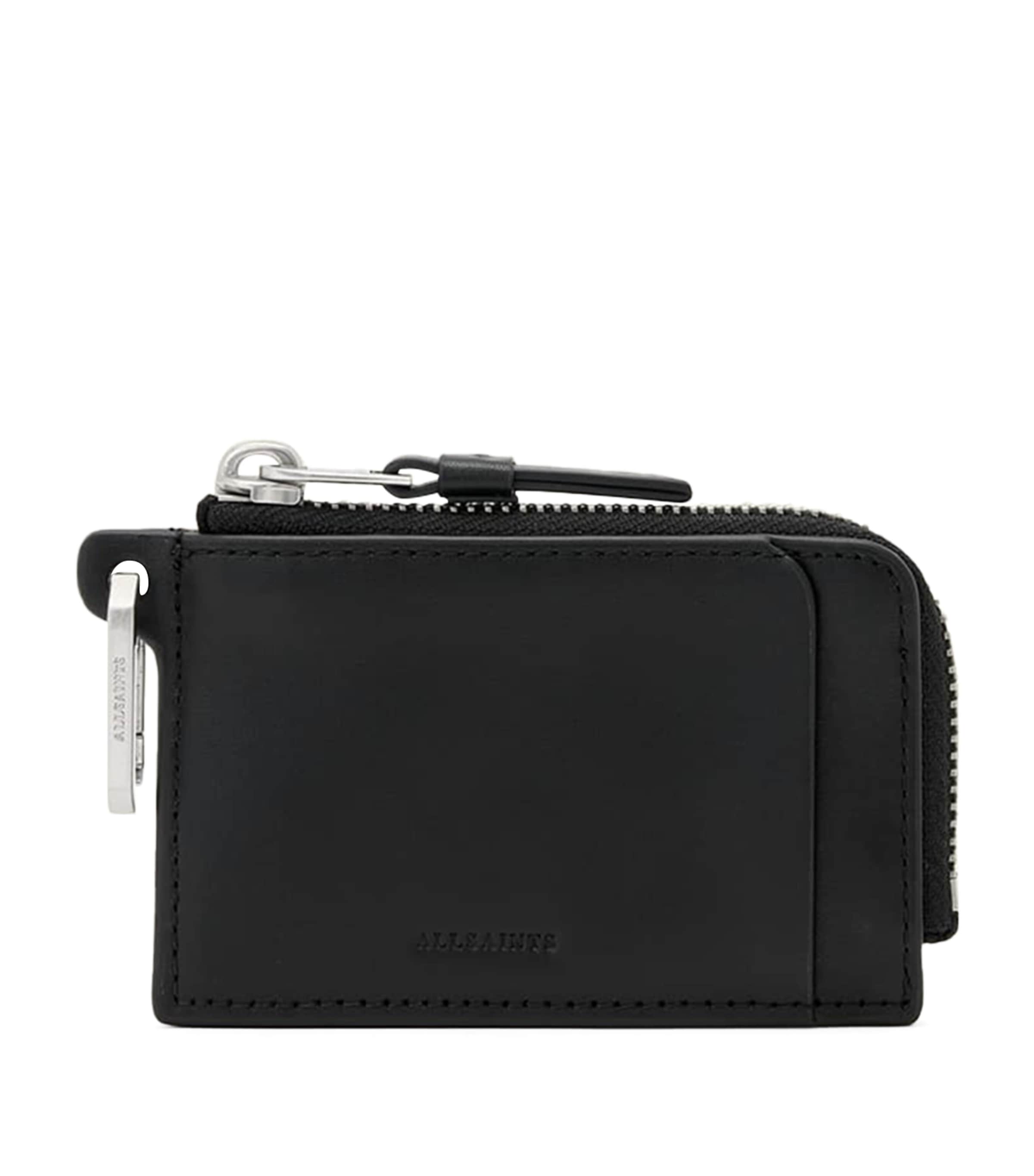 AllSaints Leather Remy Wallet Black/silver Image 1