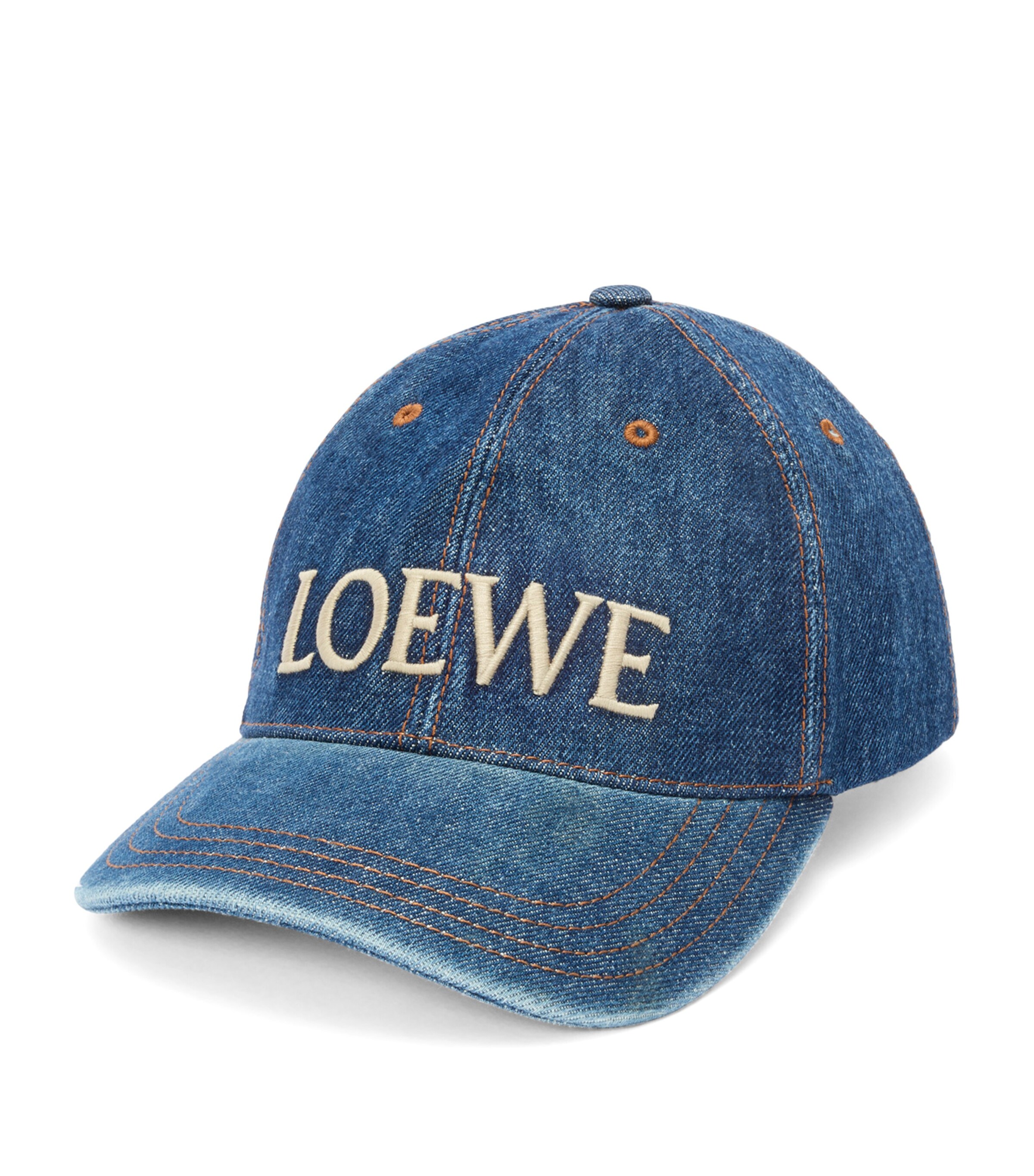LOEWE x Paula's Ibiza Denim Logo Baseball Cap | Harrods US
