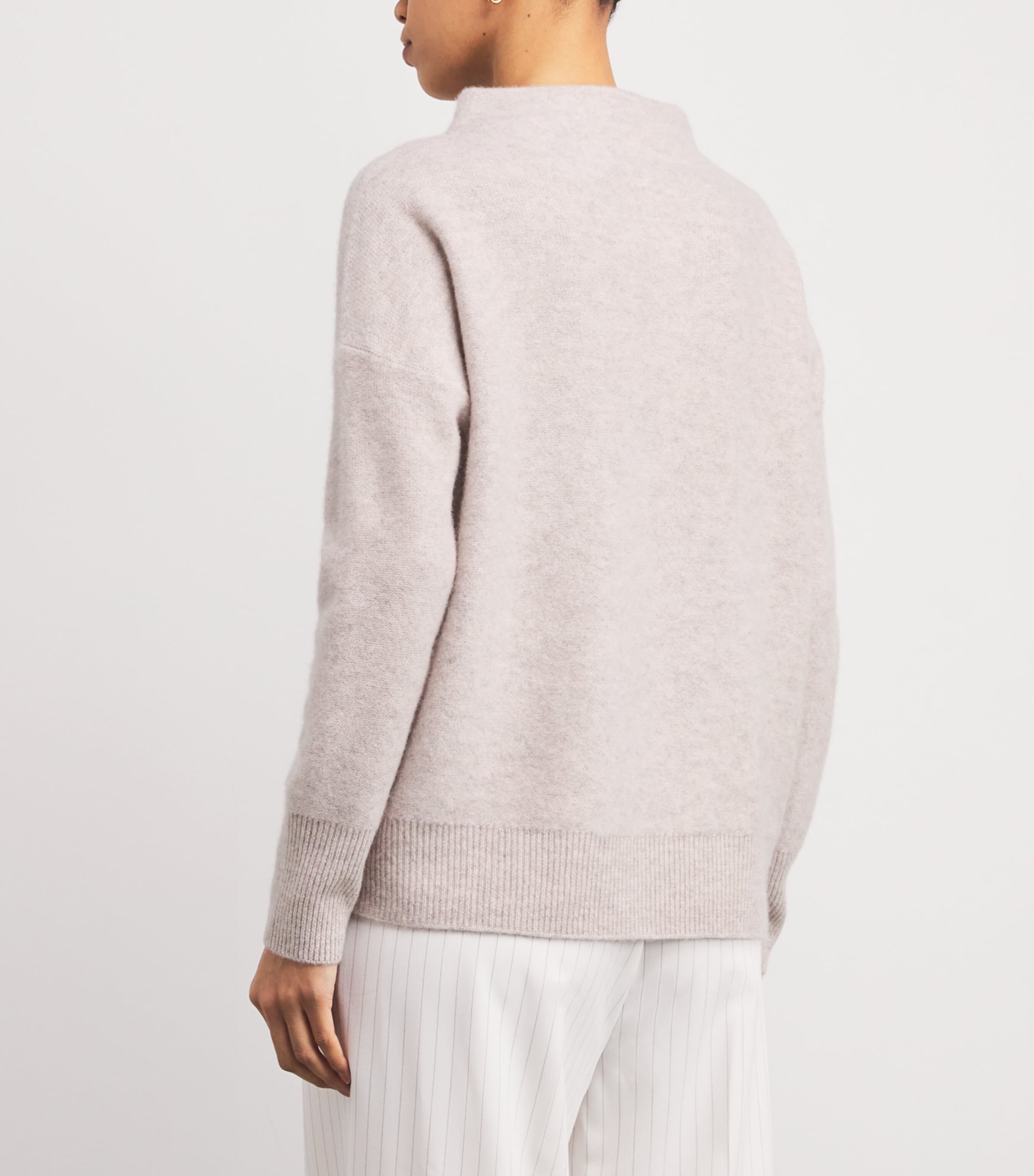 Cashmere Funnel-Neck Sweater 299MAR MARBLE Image 4