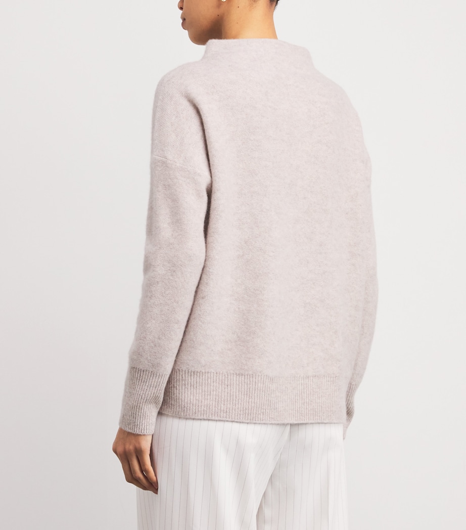 Cashmere Funnel-Neck Sweater 299MAR MARBLE Image 4