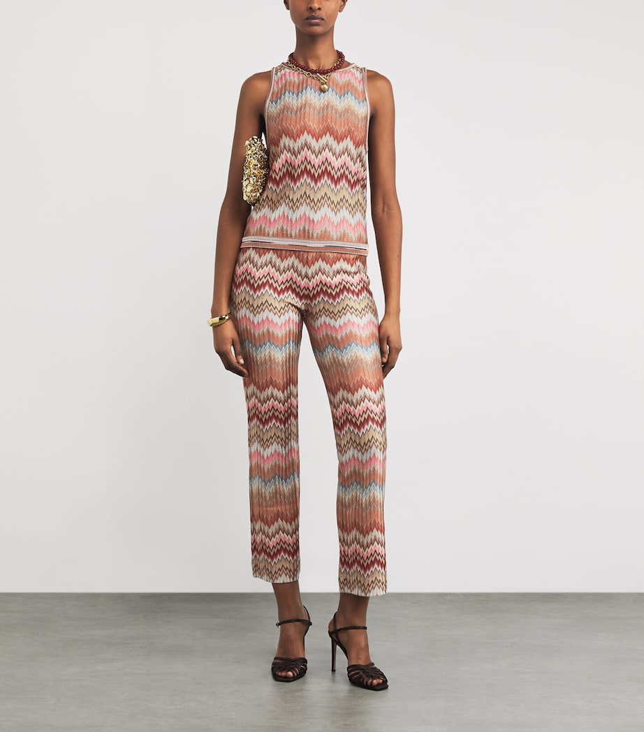 Snake Chevron Tank Top SM9Y1 PINK/RUST TONE Image 2