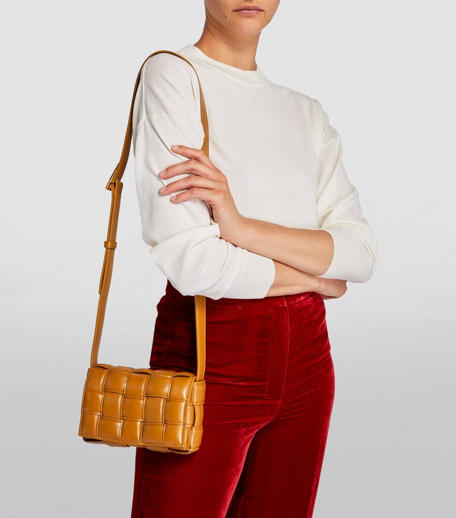 Bottega Veneta Mini Cassette Cross-Body Bag Camel Gold Image 2