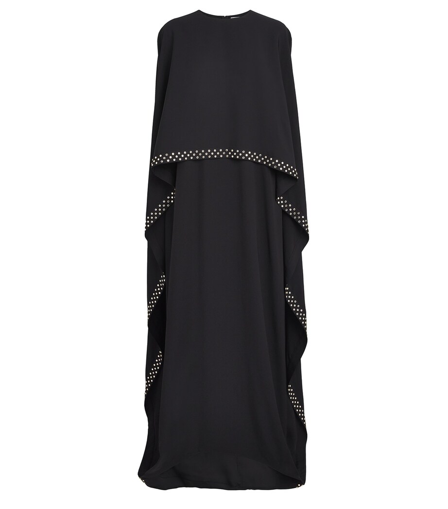 Stella McCartney Womens Rose Collection Embellished Maxi Dress Black Image 1