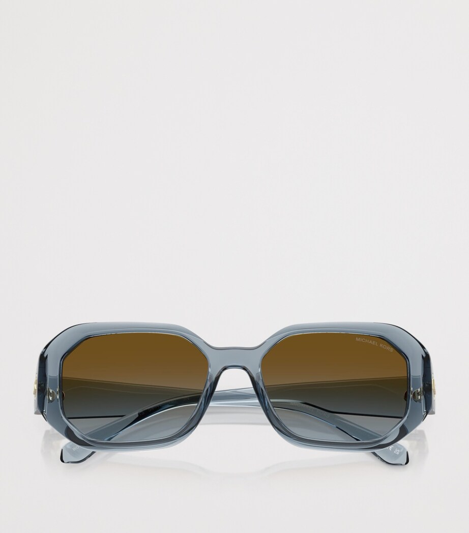 Michael Kors Siesta Key Rectangle Sunglasses Blue Image 5