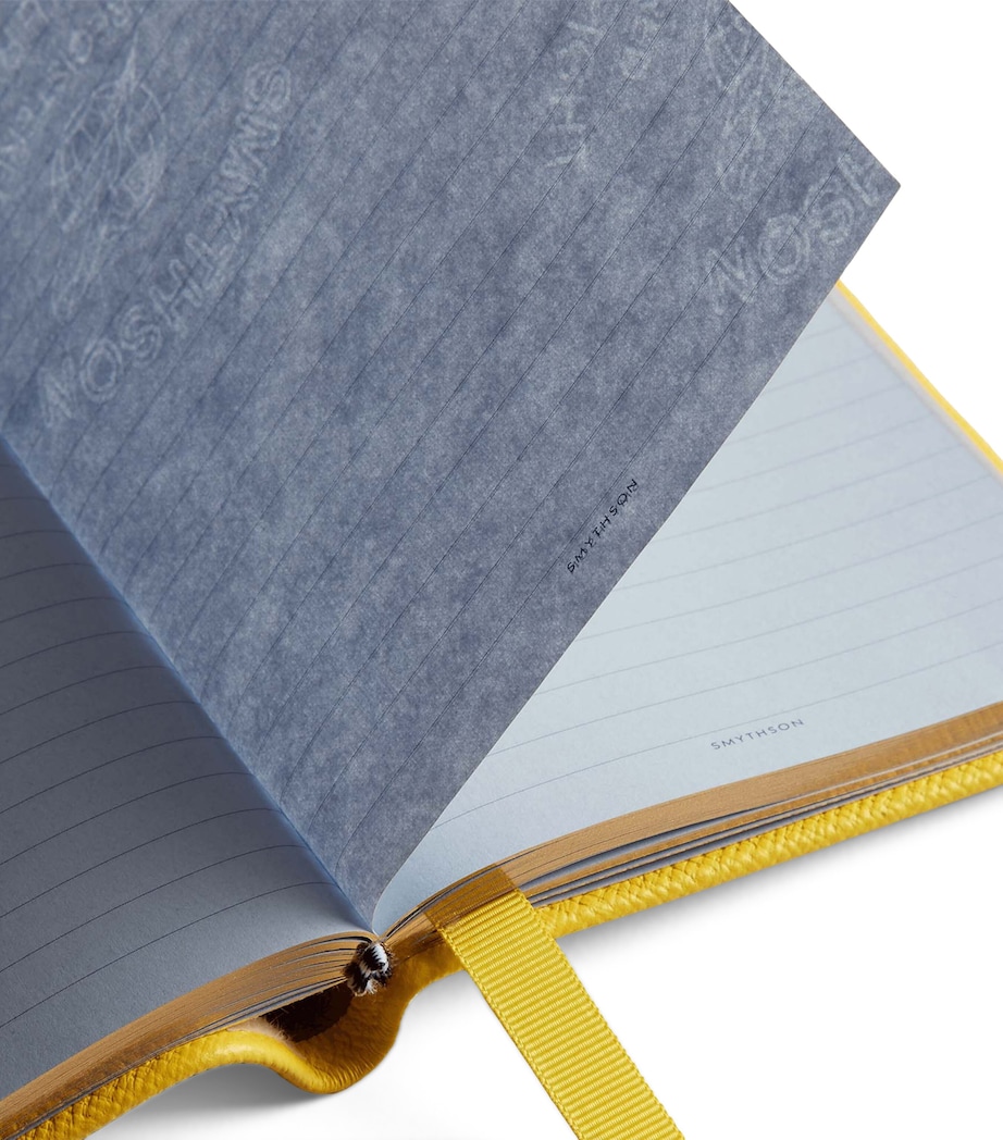 Leather Clover Charm Chelsea Notebook LEMON Image 3