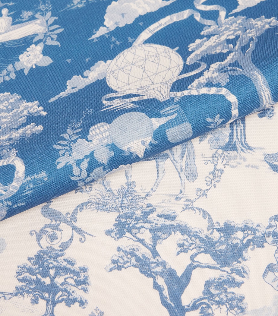 Harrods Set of 2 Cotton Toile Tea Towels Blue Image 4