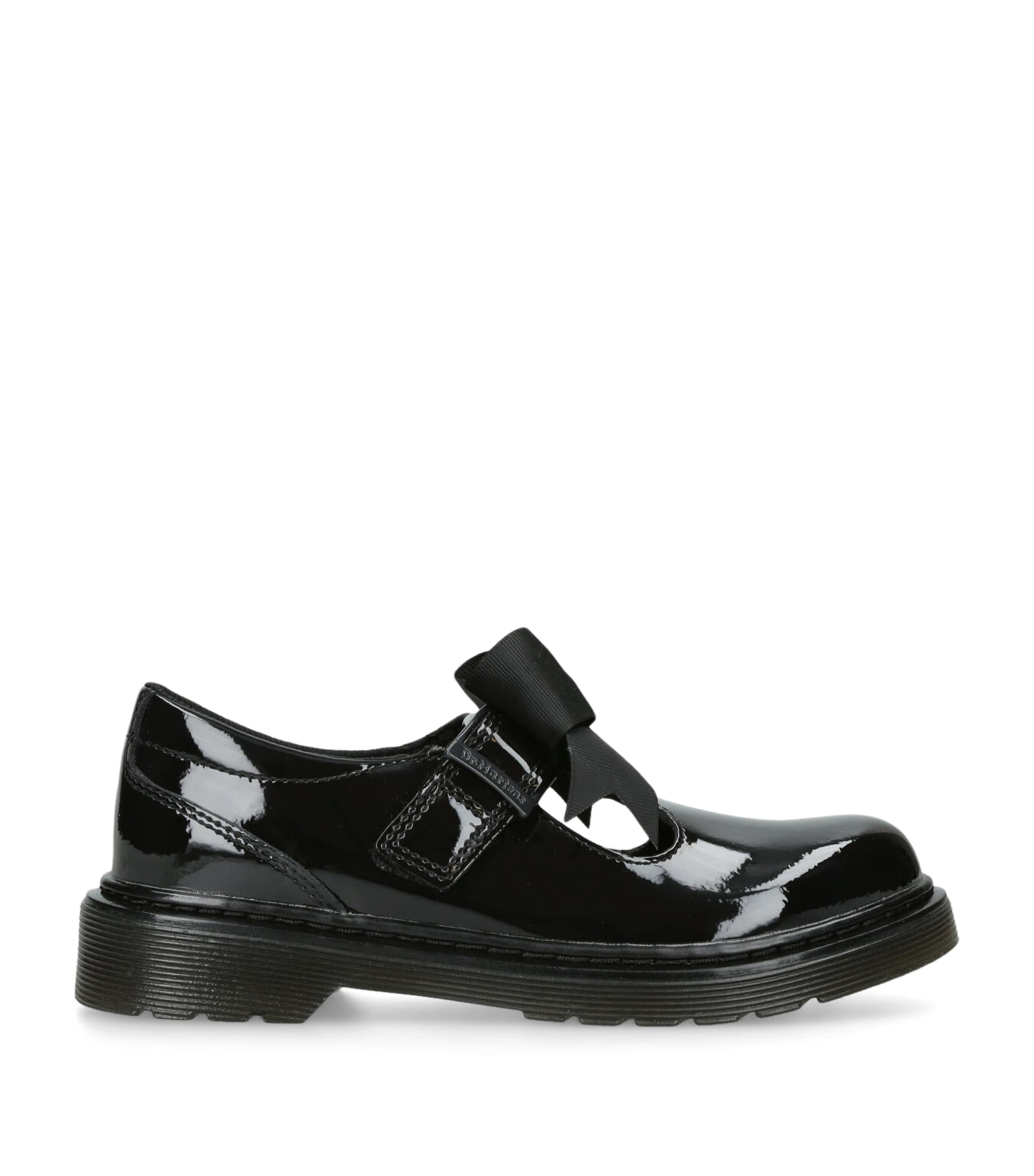 Dr. Martens Patent Leather Polley II Bow Mary Janes | Girls Shoes | Flats | School Shoes | Designers | Dr. Martens