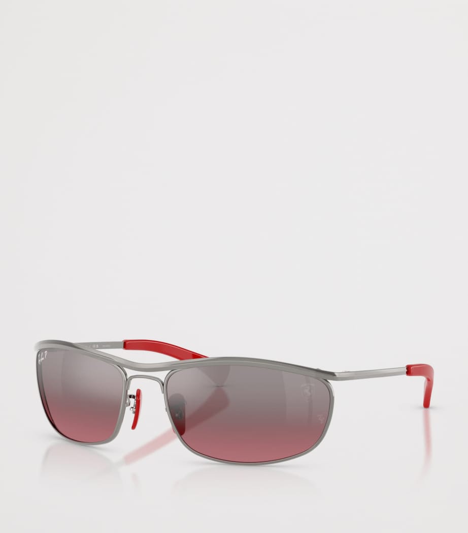 Ray-Ban Scuderia Ferrari Collection Oval Sunglasses Grey Image 2