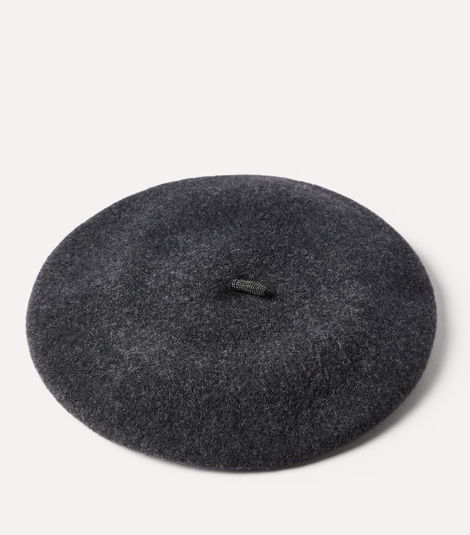 Brunello Cucinelli Wool Monili Beret Image 2