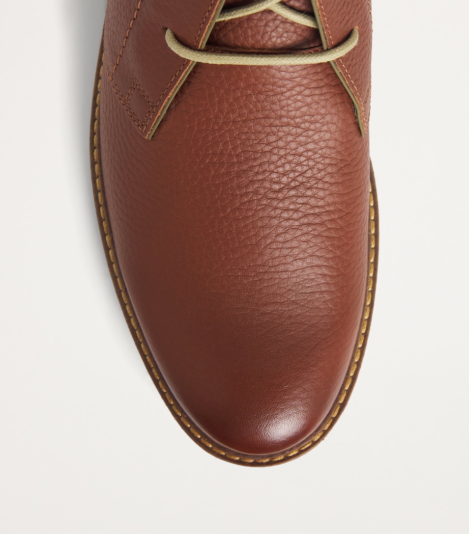 Barbour Leather Readhead Chukka Boots Cognac Image 5