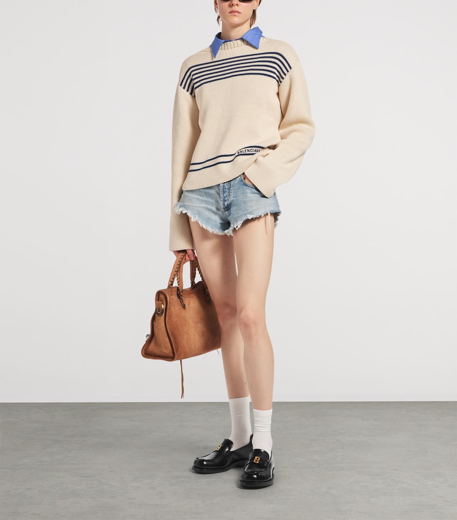 Balenciaga Leather Comfy Loafers Image 2