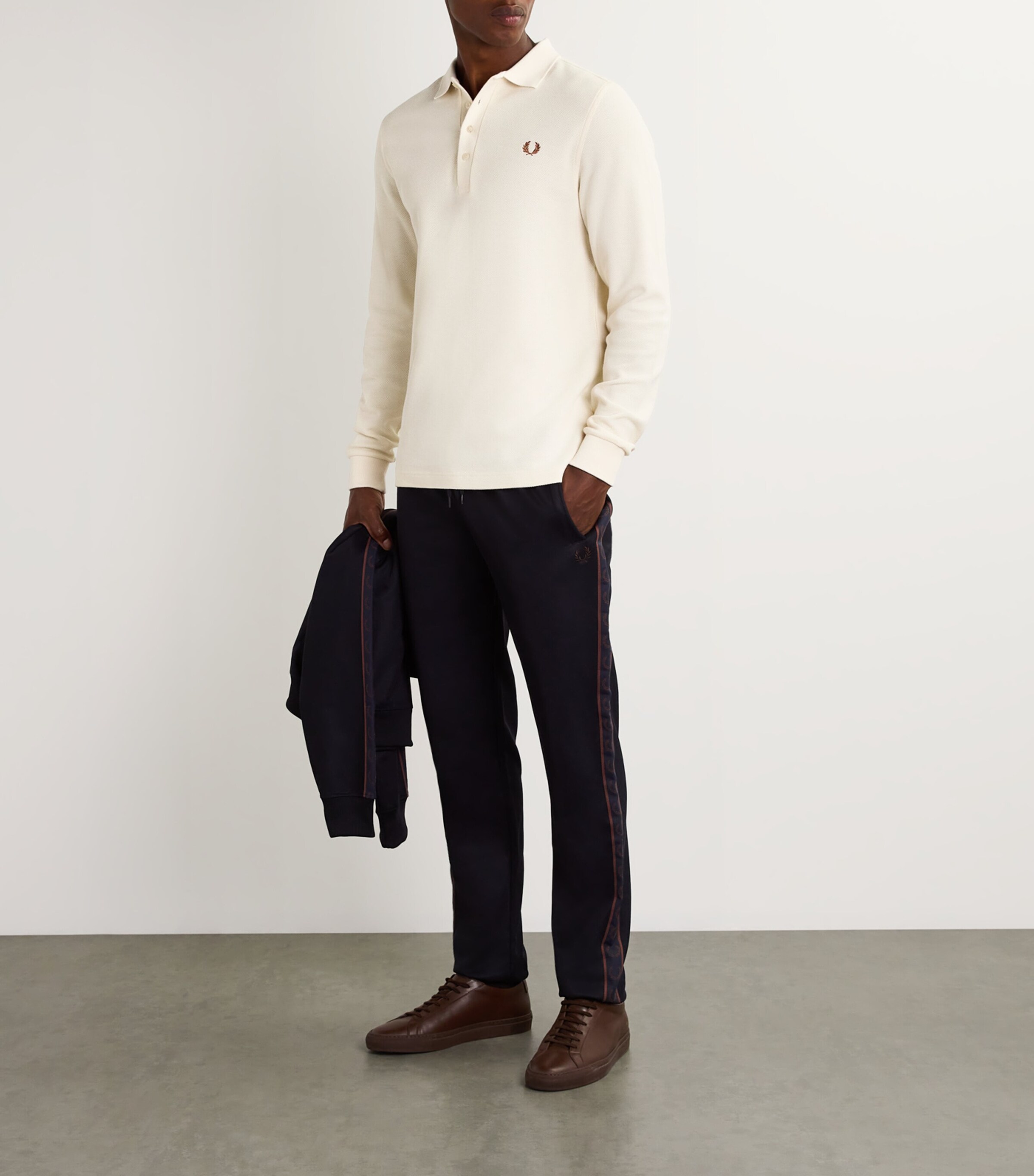 Cotton Logo Polo Shirt 560-ECRU Image 2