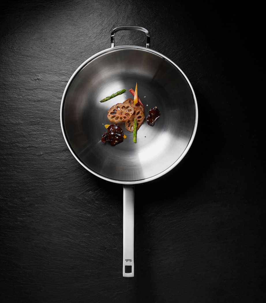 Original-Profi Handled-Wok with Lid (32cm) INOX GREY Image 7