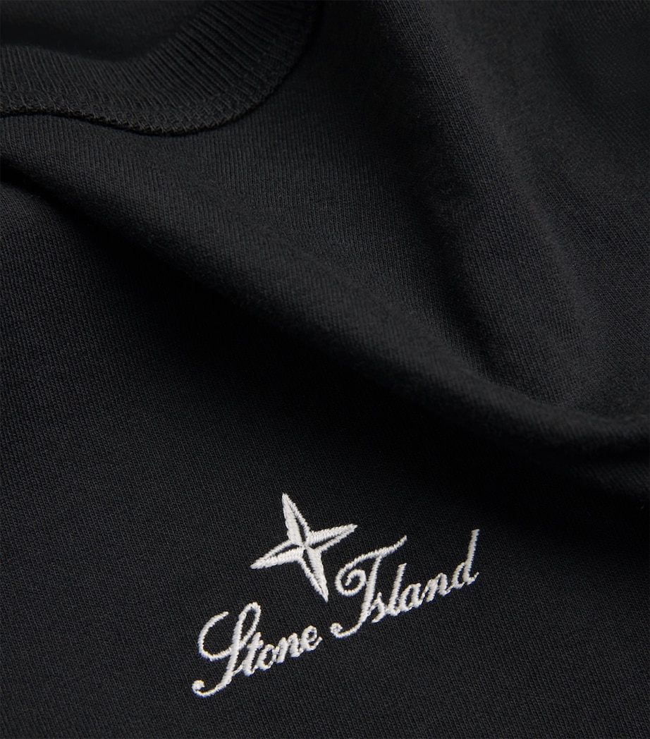 Stone Island Mens Organic Cotton Embroidered T-Shirt Image 6