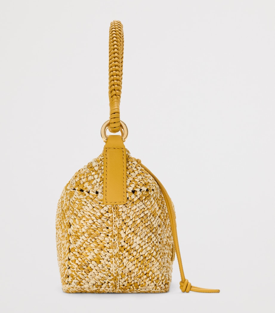 LOEWE x Paula’s Ibiza Raffia Cala Pouch Mustard Image 3