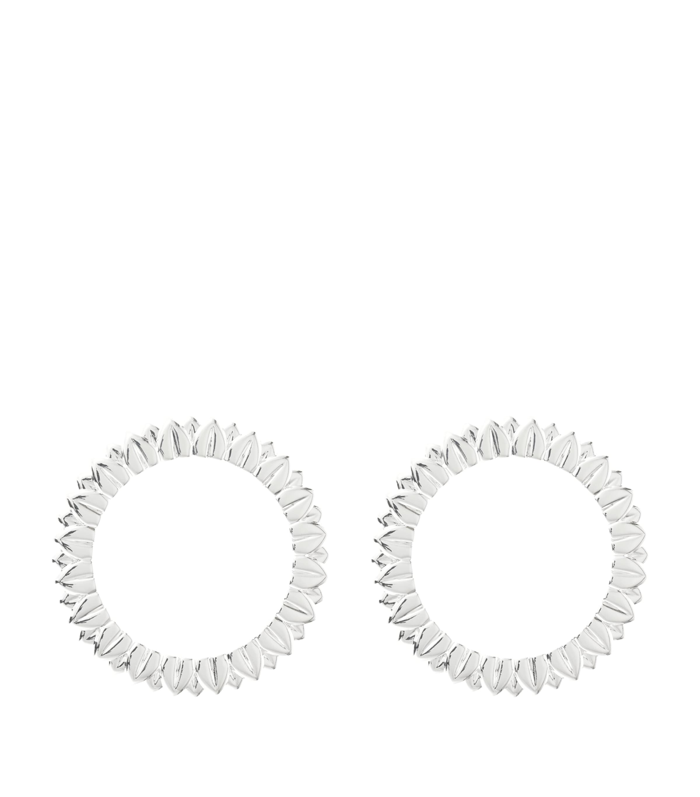 Christofle Set of 2 Silver-Plated Palmettes Napkin Rings Silver Image 4