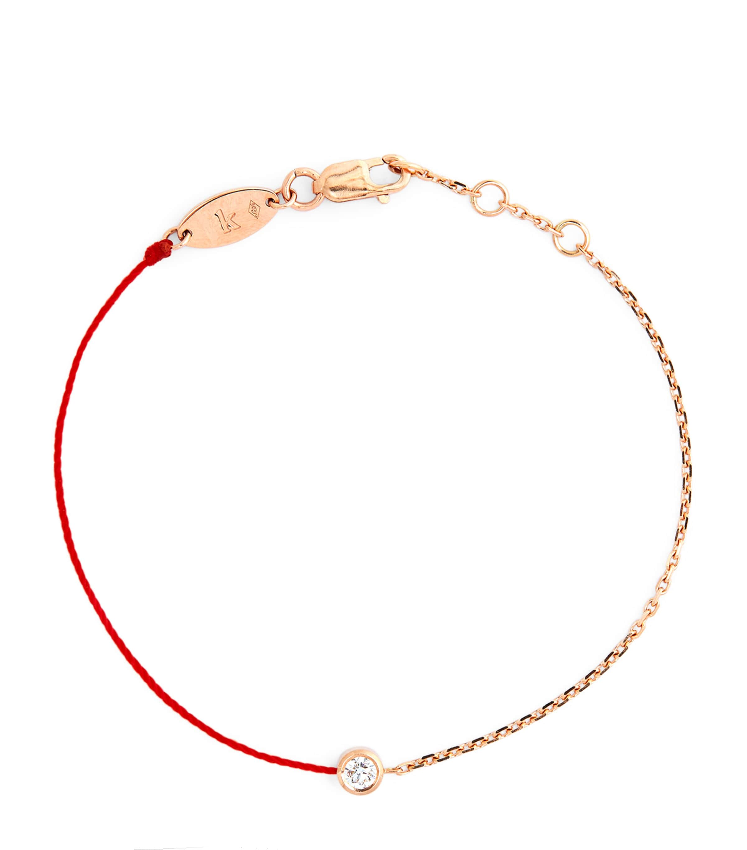 Redline Rose Gold And Diamond Pure Half-chain Bracelet