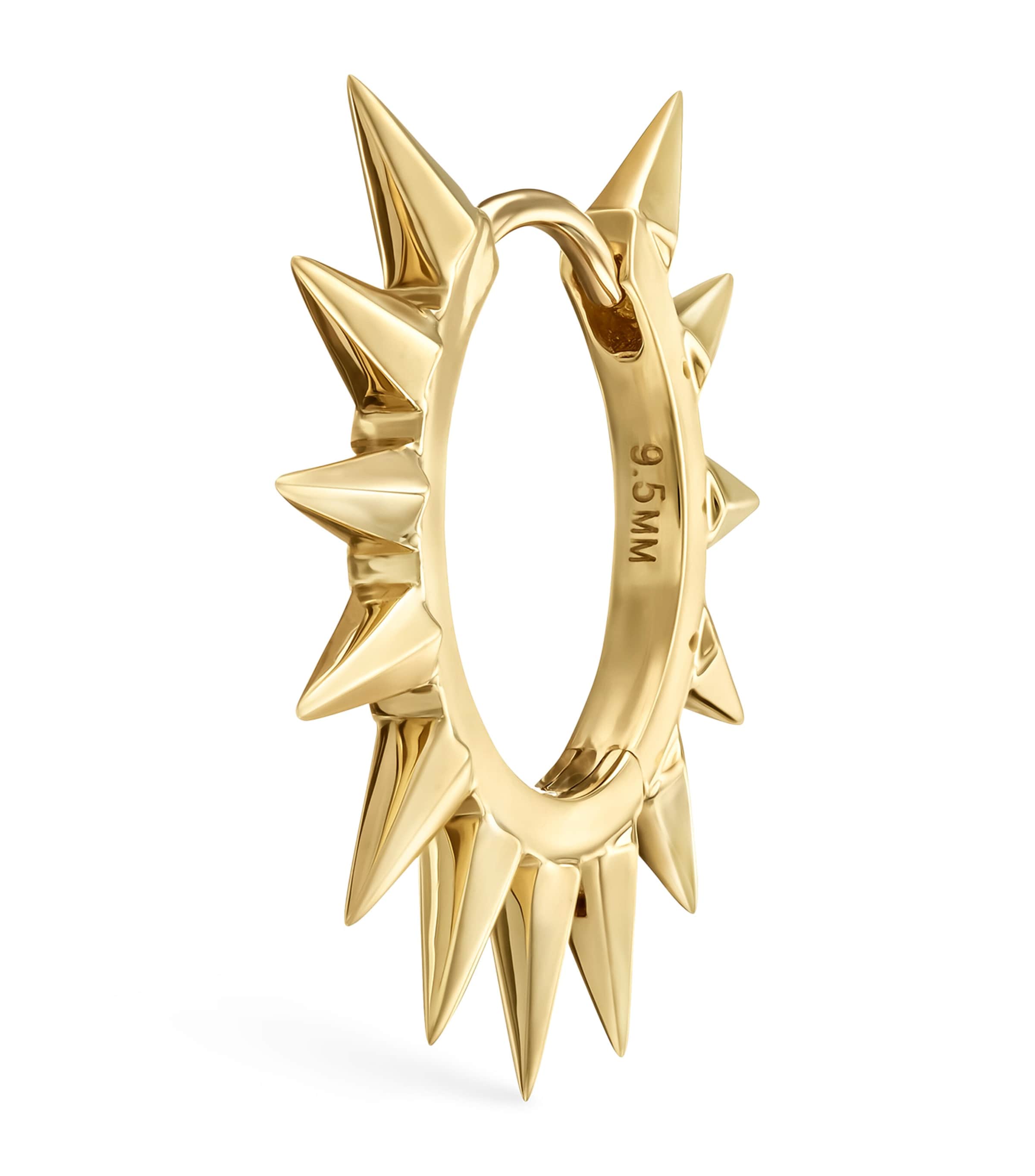 Maria Tash Yellow Gold Metal Mohawk Hoop Earring (9.5mm) | Fine Jewellery | Fine Earrings | Hoop Earrings | Men Accessories | Jewellery | Earrings | Designers | Maria Tash