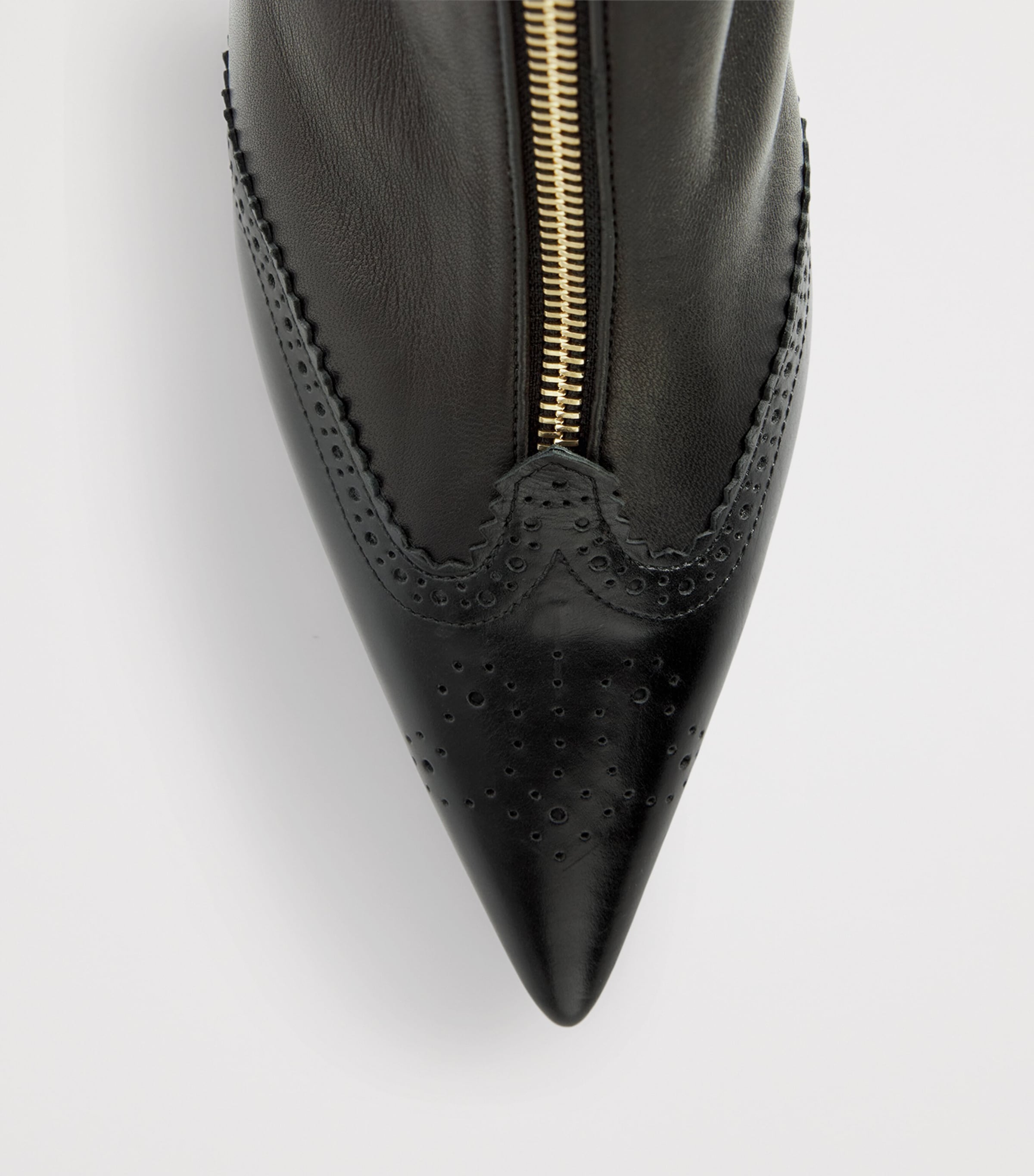 Thom Browne Leather Wingtip Ankle Boots 90 Black Image 6
