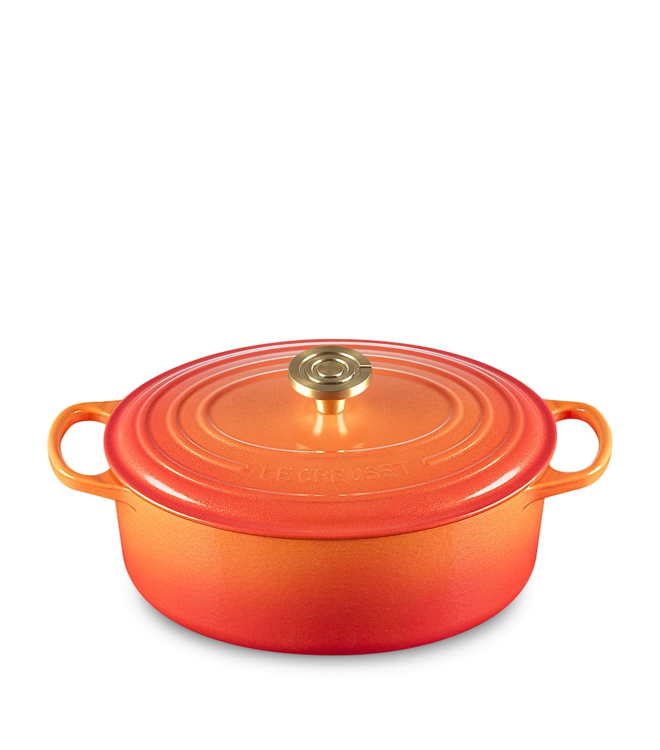 Cast Iron Flamme Dorée Oval Casserole Dish (29cm)