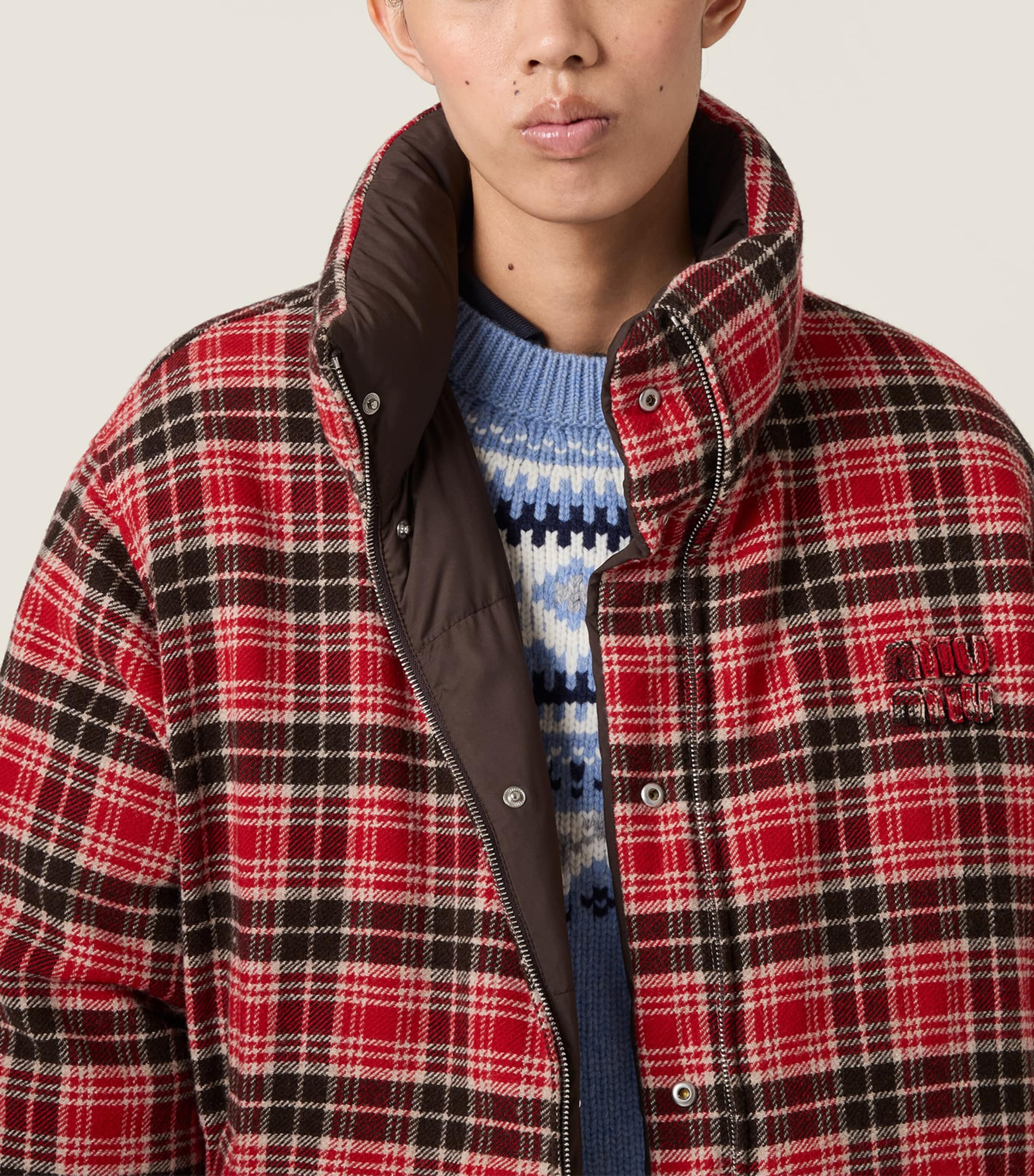 Down Technical Pongé Reversible Jacket F0789 Image 6