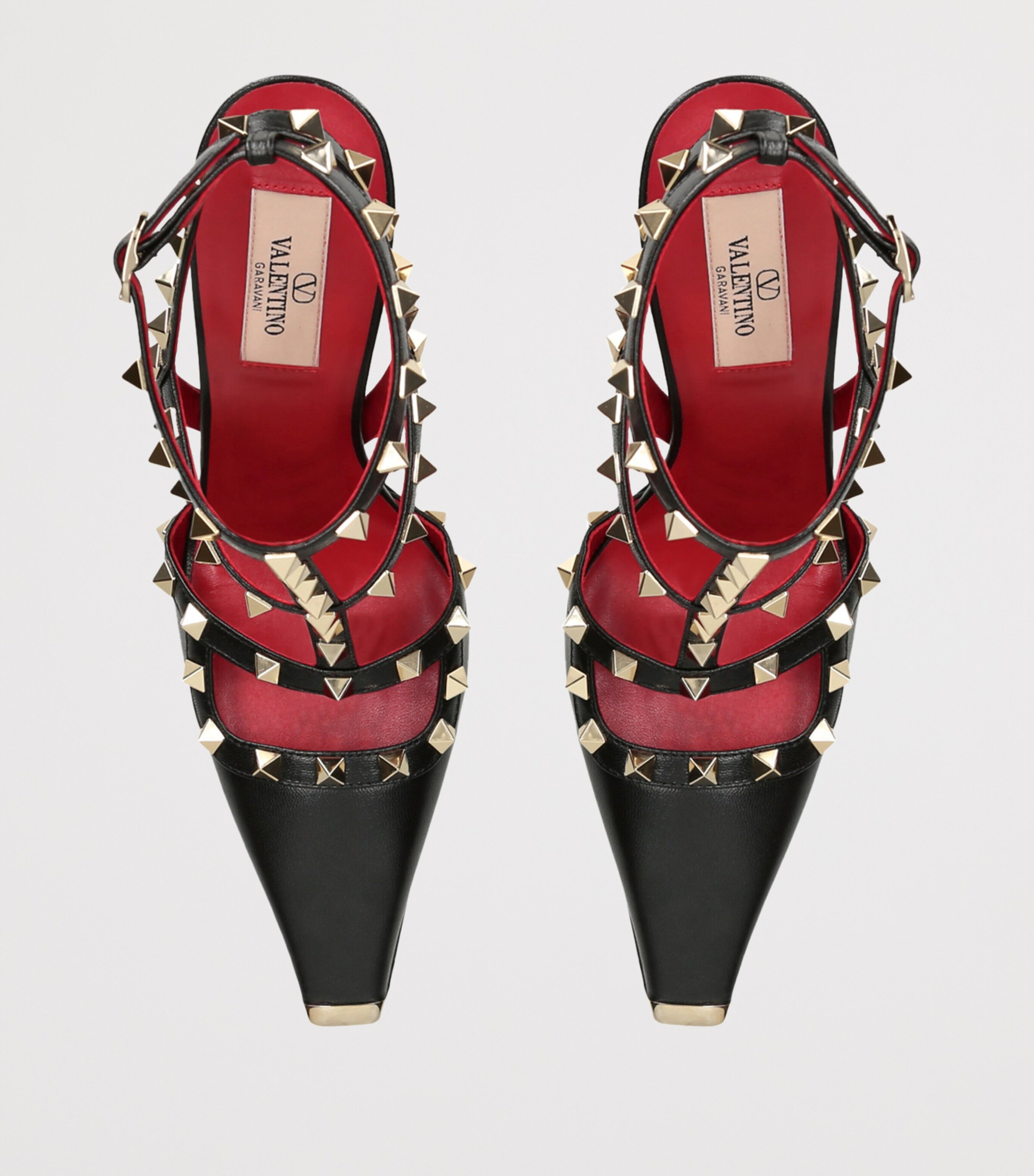 Valentino Garavani Leather Rockstud Pumps 100 Black Image 4