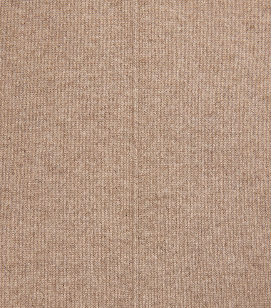 Lafayette 148 Womens Cashmere-Blend Trousers Hickory Melange Image 6